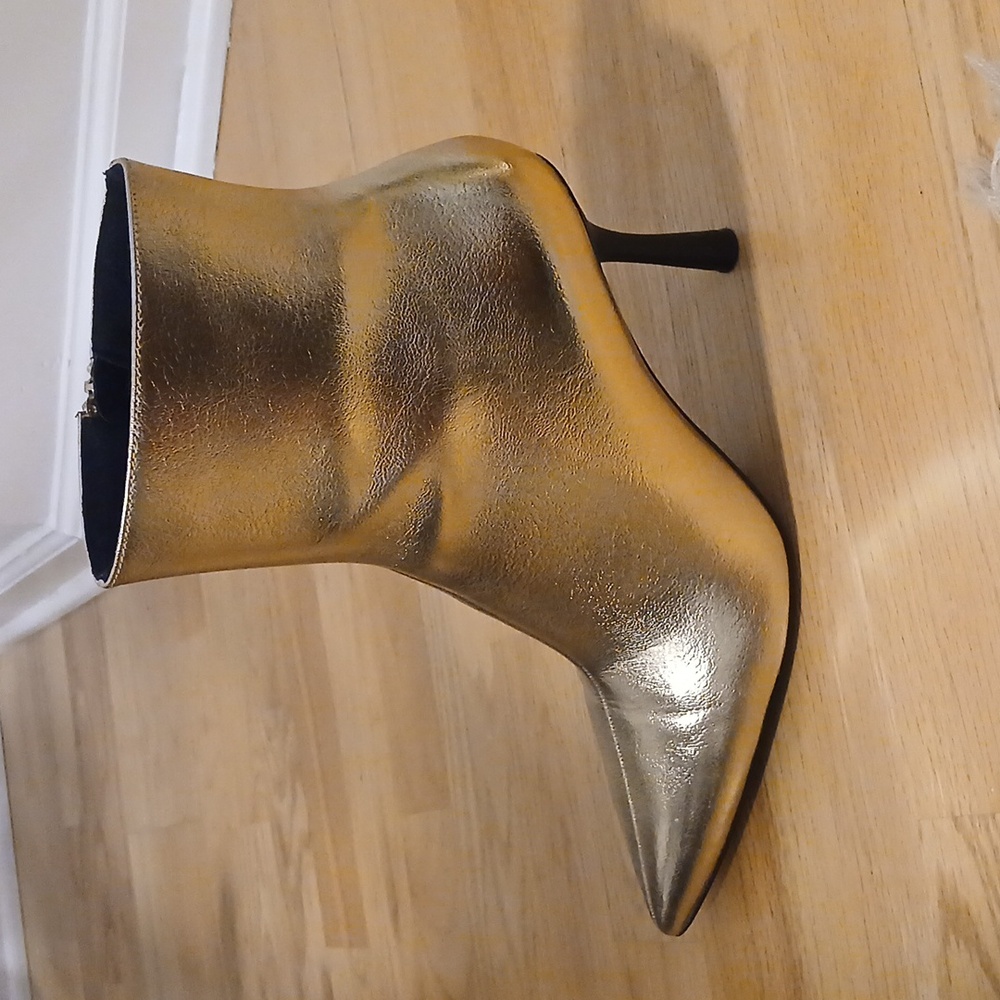 Gold Metallic Booties - Picture 4 of 4
